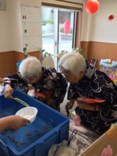 8月行事　浴衣で夏まつり！